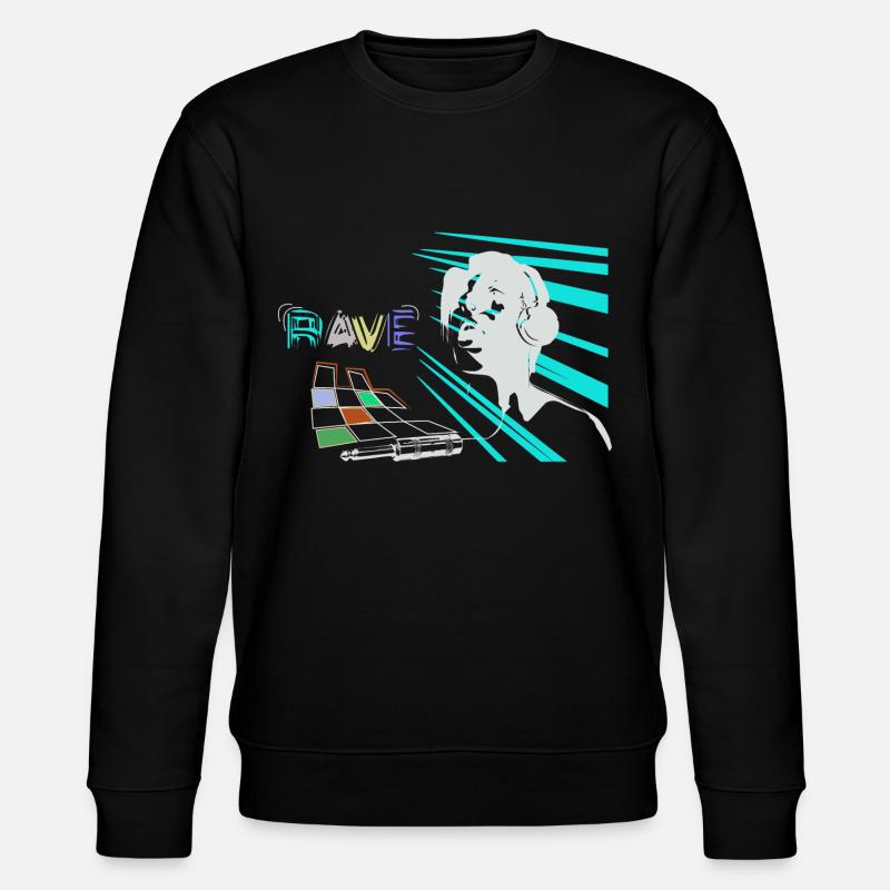 Rave - Stanley/Stella Unisex Bio-Sweatshirt CHANGER  - Schwarz