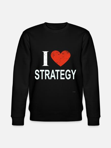 I Love Strategy - Stanley/Stella CHANGER Unisex Organic Sweatshirt - black