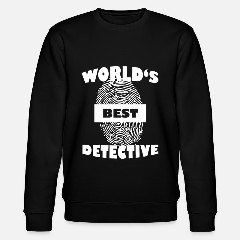 Detektiv - Stanley/Stella Unisex Bio-Sweatshirt CHANGER  - Schwarz