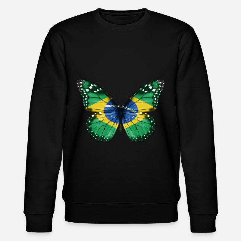 Drapeau papillon du brésil - Sweat bio CHANGER Stanley/Stella Unisexe - noir