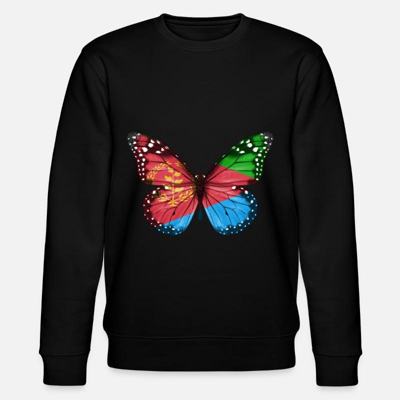 Papillon Drapeau De L'Erythrée - Sweat bio CHANGER Stanley/Stella Unisexe - noir