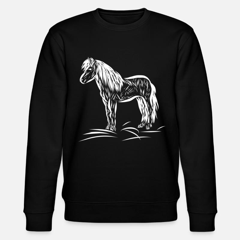 Cheval - Sweat bio CHANGER Stanley/Stella Unisexe - noir