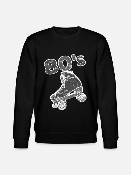 80s 80s eighties roller skates skates skate roller - Stanley/Stella CHANGER Unisex Organic Sweatshirt - black