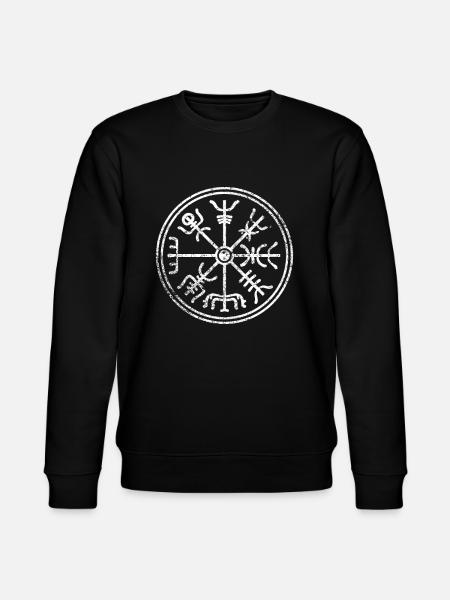 Viking compass symbols signs - Stanley/Stella CHANGER Unisex Organic Sweatshirt - black