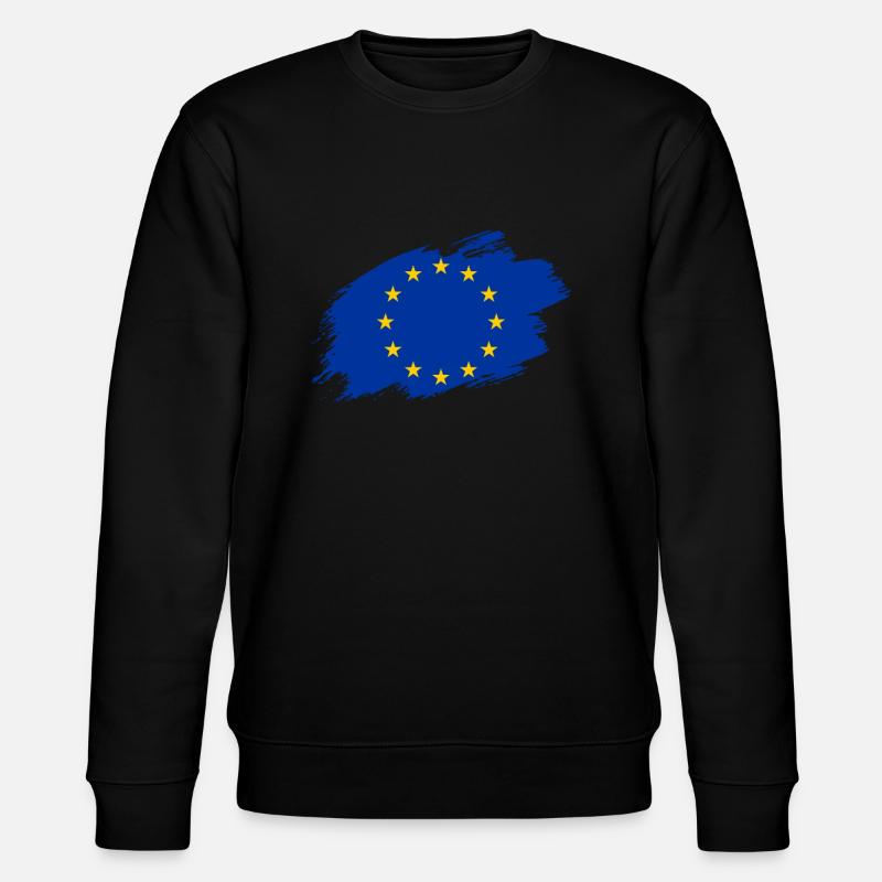 Drapeau du drapeau de l'Europe - Sweat bio CHANGER Stanley/Stella Unisexe - noir