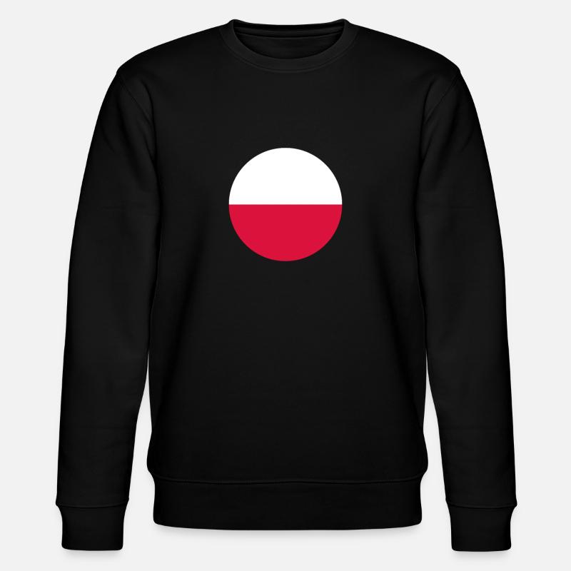 Pologne drapeau drapeau polonais - Sweat bio CHANGER Stanley/Stella Unisexe - noir