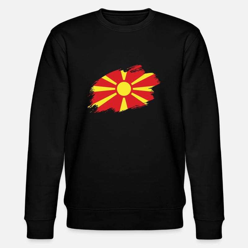 Macédoine drapeau macédonien drapeau - Sweat bio CHANGER Stanley/Stella Unisexe - noir
