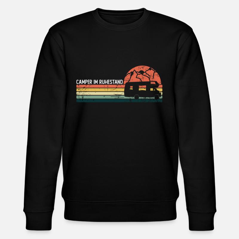 Camper im Ruhestand - Stanley/Stella Unisex Bio-Sweatshirt CHANGER  - Schwarz