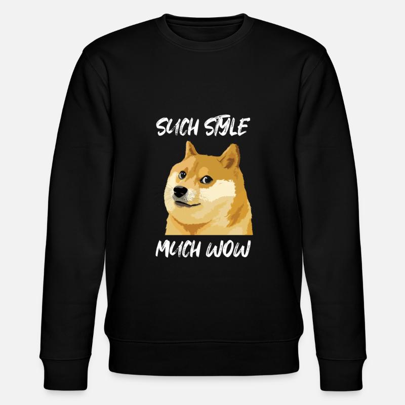 Concern Doge Meme Such Style Much Wow - Stanley/Stella Unisex Bio-Sweatshirt CHANGER - Schwarz