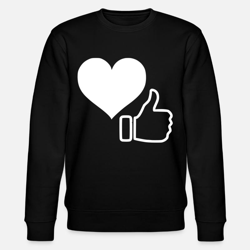 Like me - Stanley/Stella CHANGER Unisex Organic Sweatshirt - black