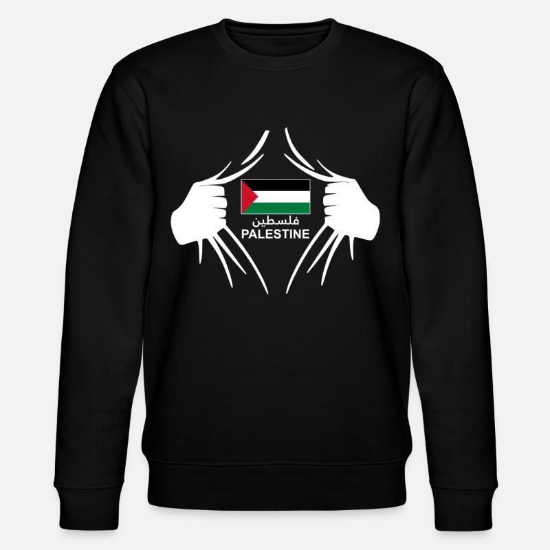 Palästina-Korps - Stanley/Stella Unisex Bio-Sweatshirt CHANGER  - Schwarz