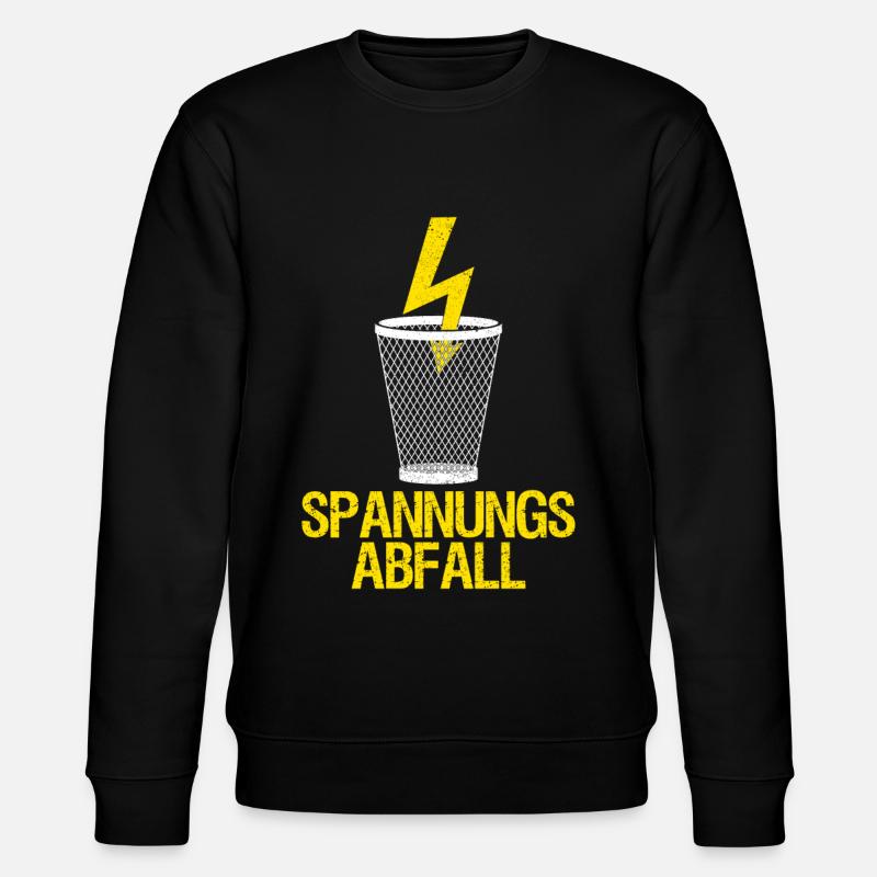 Elektriker Elektroniker Elektrotechniker Strom - Stanley/Stella Unisex Bio-Sweatshirt CHANGER  - Schwarz