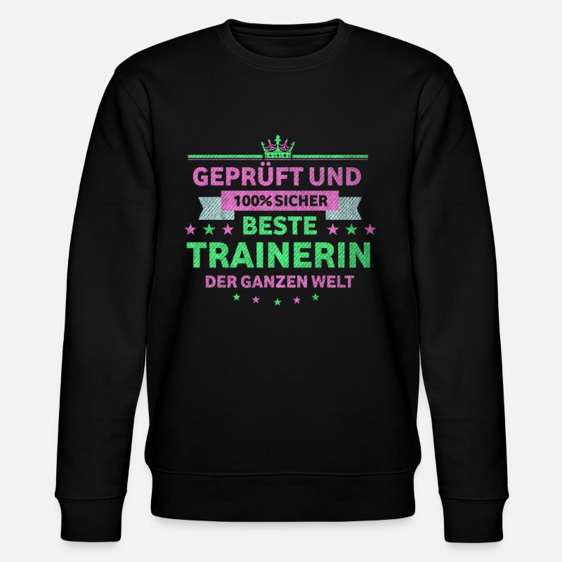 Trainer beste Trainerin - Stanley/Stella Unisex Bio-Sweatshirt CHANGER - Schwarz