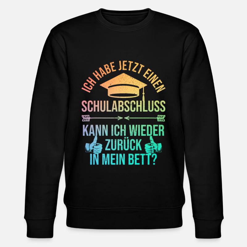 Abschlussgeschenk Abschluss Schulabschluss Abi - Stanley/Stella Unisex Bio-Sweatshirt CHANGER  - Schwarz