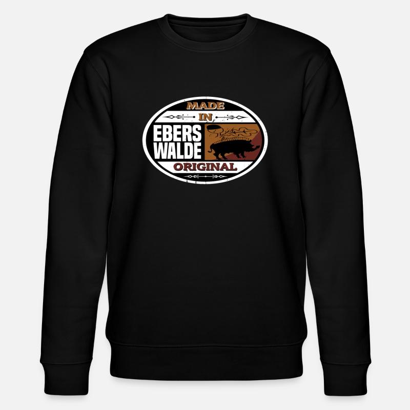 made in eberswalde - Stanley/Stella Unisex Bio-Sweatshirt CHANGER  - Schwarz