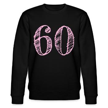 60 Jahre 60. Geburtstag Jubiläum Geschenk - Stanley/Stella Unisex Bio-Sweatshirt CHANGER  - Schwarz - Vorne - Nik (191cm) & Marisol (170cm)