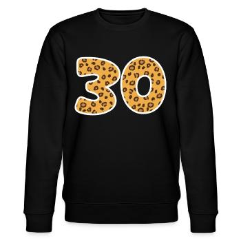 30 Jahre Geschenk Jubiläum - Stanley/Stella Unisex Bio-Sweatshirt CHANGER  - Schwarz - Vorne - Nik (191cm) & Marisol (170cm)