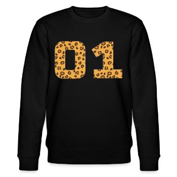 01 - Team - Team Sports - Team - Crew - Stanley/Stella CHANGER Unisex Organic Sweatshirt - black - Front - Nik (191cm) & Marisol (170cm)