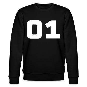 01 - Team - Team - Crew - Stanley/Stella CHANGER Unisex Organic Sweatshirt - black - Front - Nik (191cm) & Marisol (170cm)