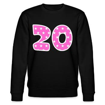 20 - Stanley/Stella Unisex Bio-Sweatshirt CHANGER  - Schwarz - Vorne - Nik (191cm) & Marisol (170cm)