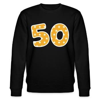 Fifty - Stanley/Stella CHANGER Unisex Organic Sweatshirt - black - Front - Nik (191cm) & Marisol (170cm)