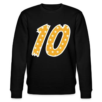 Ten - Stanley/Stella CHANGER Unisex Organic Sweatshirt - black - Front - Nik (191cm) & Marisol (170cm)