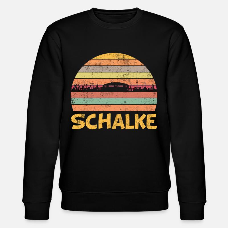 Schalke Skyline Retro Ruhrpott - Stanley/Stella Unisex Bio-Sweatshirt CHANGER  - Schwarz