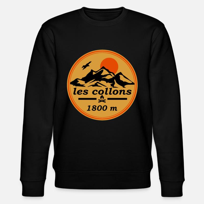 les collons - Stanley/Stella Unisex Bio-Sweatshirt CHANGER  - Schwarz
