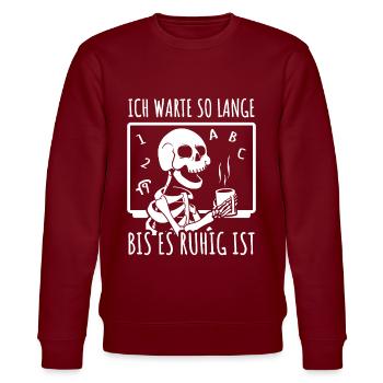 Lehrer Klassenlehrer Grundschullehrer Lehrerin - Stanley/Stella Unisex Bio-Sweatshirt CHANGER  - Burgunderrot - Vorne - Nik (191cm) & Marisol (170cm)