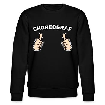 Choreograf Tanzen Geschenkidee - Stanley/Stella Unisex Bio-Sweatshirt CHANGER  - Schwarz - Vorne - Nik (191cm) & Marisol (170cm)