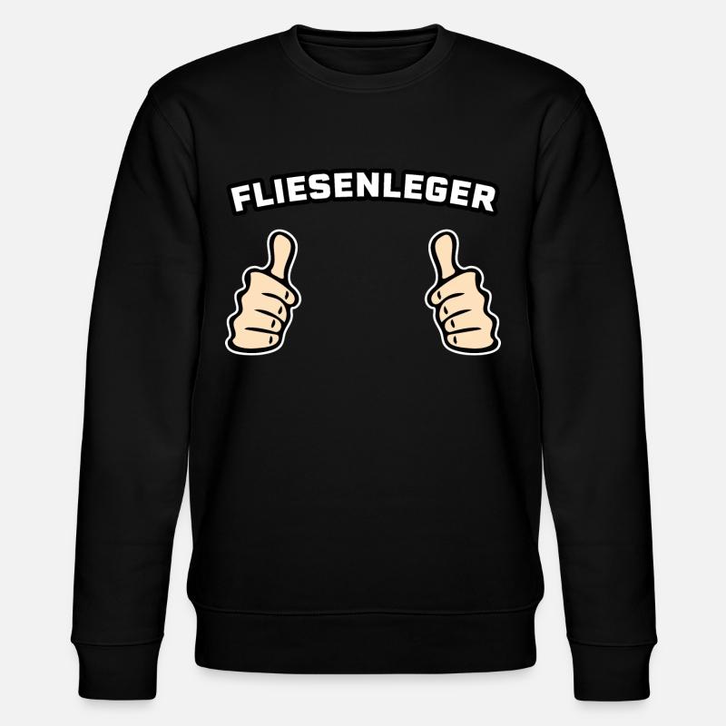 Fliesenleger Bodenleger Geschenkidee - Stanley/Stella Unisex Bio-Sweatshirt CHANGER  - Schwarz