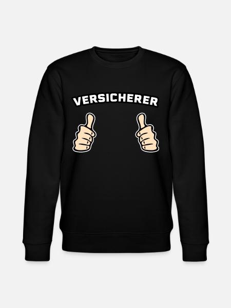 Versicherer Versicherung Geschenkidee - Stanley/Stella Unisex Bio-Sweatshirt CHANGER  - Schwarz