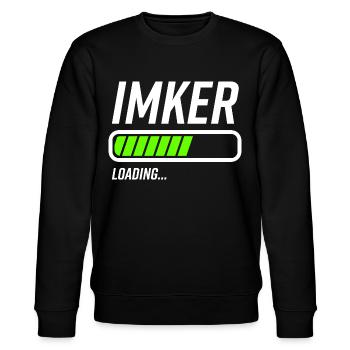 Imker Loading Ladebalken - Stanley/Stella Unisex Bio-Sweatshirt CHANGER  - Schwarz - Vorne - Nik (191cm) & Marisol (170cm)
