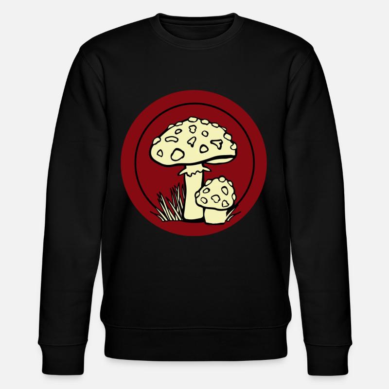 Toadstool, mushroom picker, poisonous, ranger - Stanley/Stella CHANGER Unisex Organic Sweatshirt - black
