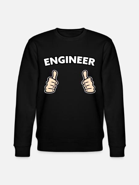 Engineer Profession Gift Idea - Stanley/Stella CHANGER Unisex Organic Sweatshirt - black