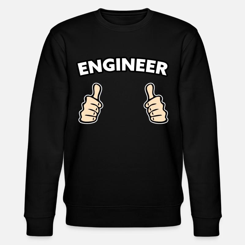 Ingenieur Beruf Geschenkidee - Stanley/Stella Unisex Bio-Sweatshirt CHANGER  - Schwarz