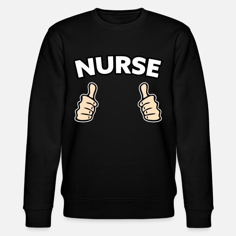 Nurse Profession Gift Idea - Stanley/Stella CHANGER Unisex Organic Sweatshirt - black