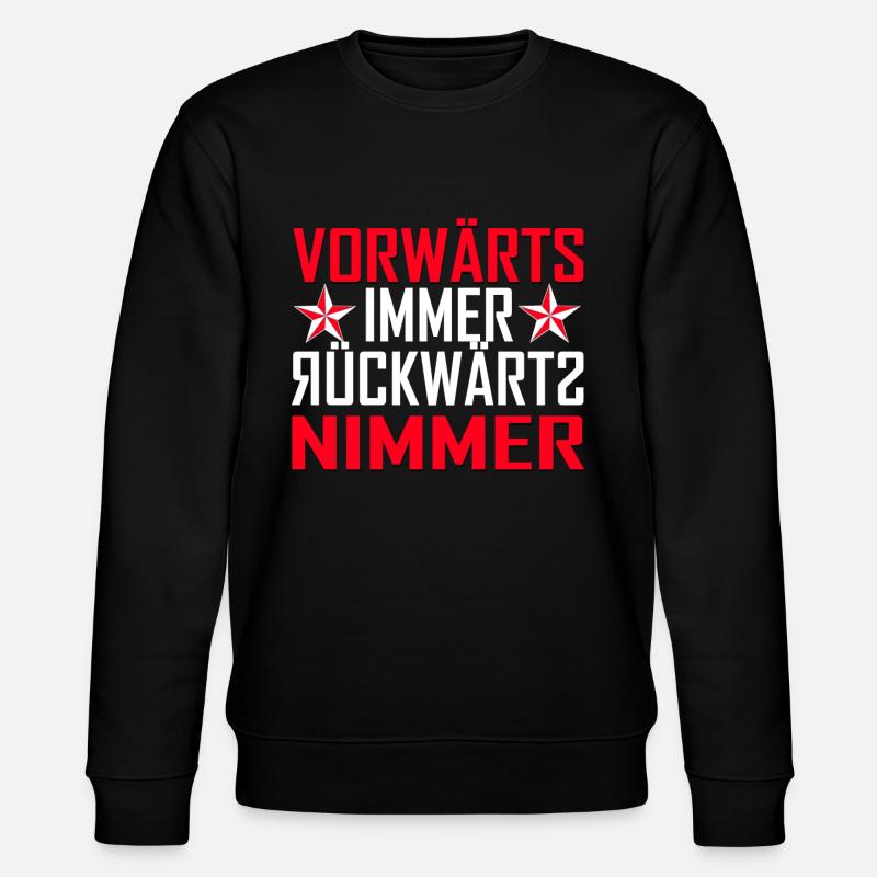 vorwärts immer - Stanley/Stella Unisex Bio-Sweatshirt CHANGER  - Schwarz