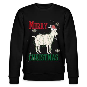 Weihnachten Feiertage Familie - Stanley/Stella Unisex Bio-Sweatshirt CHANGER  - Schwarz - Vorne - Nik (191cm) & Marisol (170cm)