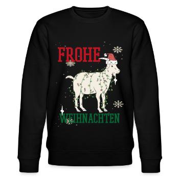 Weihnachten Feiertage Familie - Stanley/Stella Unisex Bio-Sweatshirt CHANGER  - Schwarz - Vorne - Nik (191cm) & Marisol (170cm)