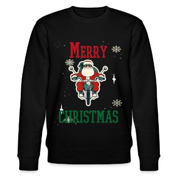 Weihnachten Feiertage Familie - Stanley/Stella Unisex Bio-Sweatshirt CHANGER  - Schwarz - Vorne - Nik (191cm) & Marisol (170cm)