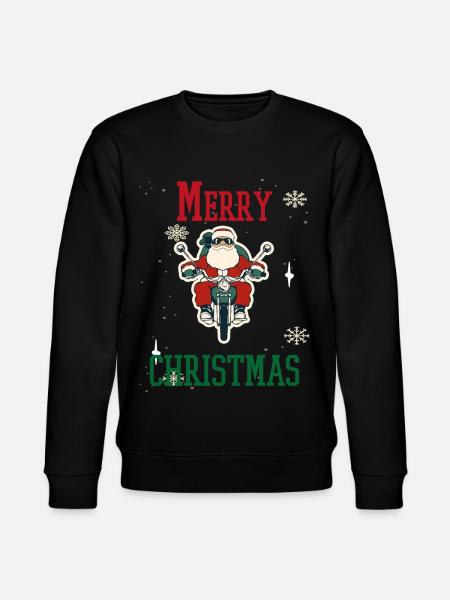 Weihnachten Feiertage Familie - Stanley/Stella Unisex Bio-Sweatshirt CHANGER - Schwarz