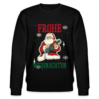 Weihnachten Feiertage Familie - Stanley/Stella Unisex Bio-Sweatshirt CHANGER  - Schwarz - Vorne - Nik (191cm) & Marisol (170cm)