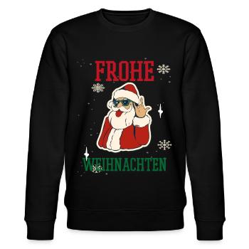 Weihnachten Feiertage Familie - Stanley/Stella Unisex Bio-Sweatshirt CHANGER  - Schwarz - Vorne - Nik (191cm) & Marisol (170cm)