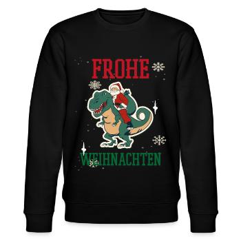 Weihnachten Feiertage Familie - Stanley/Stella Unisex Bio-Sweatshirt CHANGER  - Schwarz - Vorne - Nik (191cm) & Marisol (170cm)