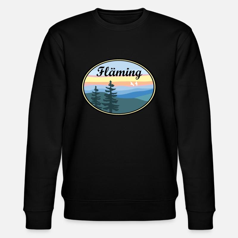 Fläming Landschaft - Stanley/Stella Unisex Bio-Sweatshirt CHANGER  - Schwarz