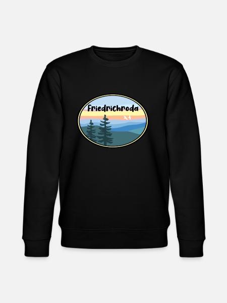 Friedrichroda Landschaft - Stanley/Stella Unisex Bio-Sweatshirt CHANGER  - Schwarz