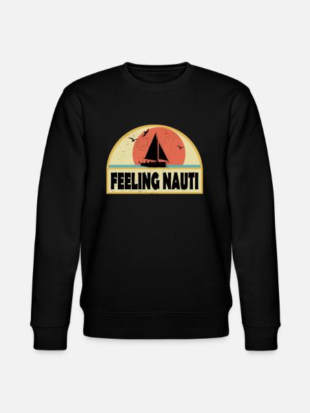 feeling nauti - Stanley/Stella Unisex Bio-Sweatshirt CHANGER - Schwarz
