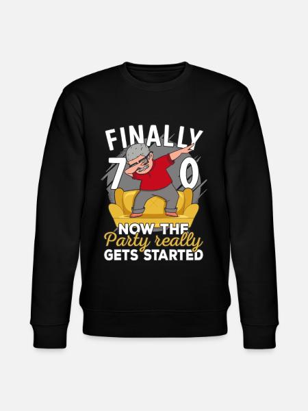 70 års fødselsdag mand 70 år 70 år 70 år bedstefar - Stanley/Stella økologisk unisex-sweatshirt CHANGER  - sort