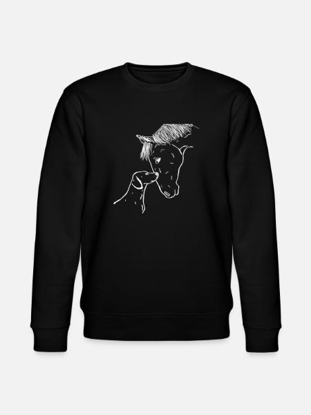 Horse and dog - Stanley/Stella CHANGER Unisex Organic Sweatshirt - black